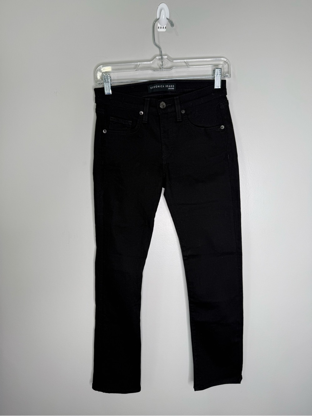 Veronica Beard Daria Kick Flare Black Slim Women's Jeans Size 24 !